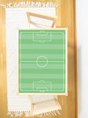 Klistermärke med en fotbollsplan för Lätt-barnbord